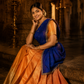 Traditional Festive Celebration Wear Half Saree