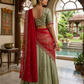 Traditional Embroidered Half Saree for Women