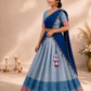 Royal Blue Traditional Half Saree with Timeless Elegance