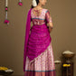 Magenta Pink Half Saree for Wedding and Festival Wear