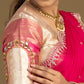 Elegant silk half saree for festive wear