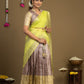 Grey Lehenga and Designer Blouse Detail