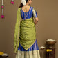 Wedding & Festival Wear Olive Green Half Saree for Women
