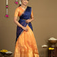 Mustard Yellow Traditional Half Saree